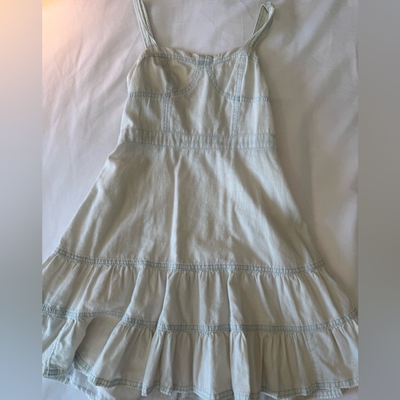 American Eagle Outfitters Dresses & Skirts - American Eagle Light Blue Tiered Ruffle Sundress Women’s Size XS